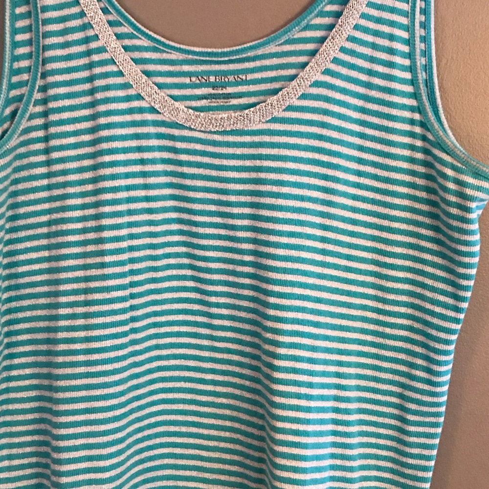Lane Bryant ribbed 80% cotton tank 22/24